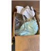 Image 3 : 3 BOXES OF GLASSWARE, KITCHEN ITEMS, CANNISTER, ETC