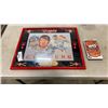 Image 1 : CY YOUNG 20" X 15.5" COMMEMORATIVE MIRROR AND BLUE JAYS WORLD SERIES TAPE