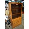 Image 2 : OAK GLASS DOOR CABINET