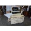 Image 1 : 6 DRAWER SEARS BONNET DRESSER WITH MIRROR AND NIGHTSTAND