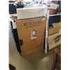 Image 1 : BUILDER ESPRESSO FRAMED MIRROR AND IKEA CURTAIN ROD