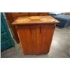 Image 1 : WOOD CABINET WITH INLAID TOP