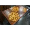 Image 3 : WOOD CABINET WITH INLAID TOP
