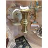 Image 3 : FUR COLLAR, THAILAND METAL STATUE, STONE CLOCK, METAL MASK AND BRASS VASE