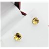 Image 3 : NEW 10KT. WHITE GOLD 5MM X 5MM GENUINE CITRINE EARRINGS, 0.8CTS, RETAIL $240.00,