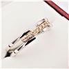 Image 3 : NEW 14KT. PINK GOLD & STERLING SILVER DIAMOND RING, 9 DIAMONDS (0.11CTS), W/A $1045.00, SIZE 7