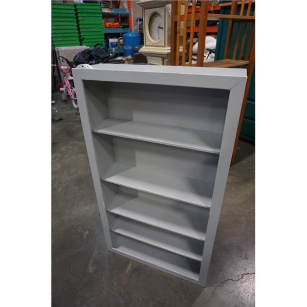 GREY 42 INCH TALL BOOKSHELF