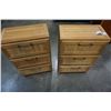 Image 2 : 2 SMALL 3 DRAWER NIGHTSTANDS