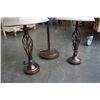 Image 3 : METAL FLOOR LAMP AND PAIR OF MATCHING TABLE LAMPS