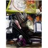 Image 4 : 5 FOOTBALL LED STRING LIGHT DECORATIONS AND TRAY OF UMBRELLAS, FLASHLIGHTS, BAGS ETC