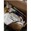 Image 2 : 3 BOXES OF KITCHEN ITEMS, MARTINI GLASSES, VINTAGE CLOTHING