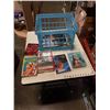 Image 1 : CRATE OF BOOKS - INCLUDES VINTAGE WALT DISNEYS ANNETTE MYSTERY AT MEDICINE WHEEL HARDCOVER AND SATAN