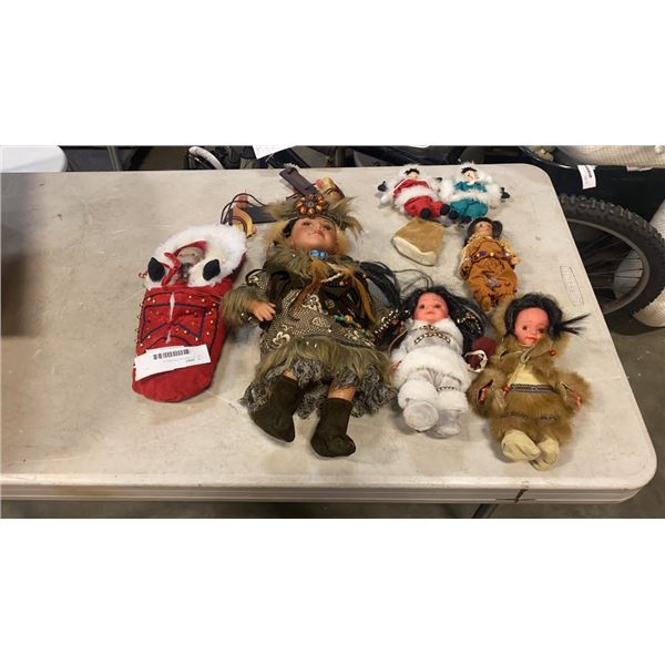 LOT OF FIRST NATION DOLLS