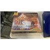 Image 2 : BOX AND PAN OF COLLECTIBLES WITH ENCHANTED CAROUSEL