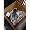 Image 3 : 3 BOXES OF ESTATE GOODS, THROW PILLOWS, PRINTS, BOOKS AND DECOR