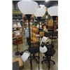 Image 2 : 3 BALCK FLOOR LAMPS WTH FLEXIBLE NECK READING LAMPS