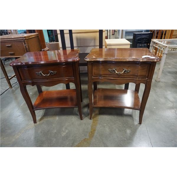 2 FRENCH PROVINCIAL NIGHTSTANDS