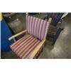 Image 2 : STUDDED WOOD FRAMED ARMCHAIR