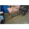 Image 3 : STUDDED WOOD FRAMED ARMCHAIR