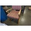 Image 4 : STUDDED WOOD FRAMED ARMCHAIR