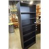 Image 2 : ESPRESSO BOOKSHELF - 80 INCHES TALL X 32 INCHES WIDE