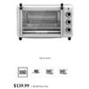 Image 1 : Oven, 6-Slice Black & Decker Crisp 'N Bake Air Fryer Toaster Oven, 6-Slice - tested working retail $