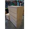 Image 2 : 6 DRAWER MAPLE CHEST OF DRAWERS AND 2 DRAWER NIGHTSTAND