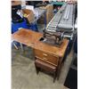 Image 2 : VINTAGE DOMESTIC ROTARY SEWING MACHINE WITH TABLE