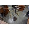 Image 1 : BRASS TOWEL RACK AND METAL SPINNING RACK