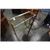 Image 2 : BRASS TOWEL RACK AND METAL SPINNING RACK