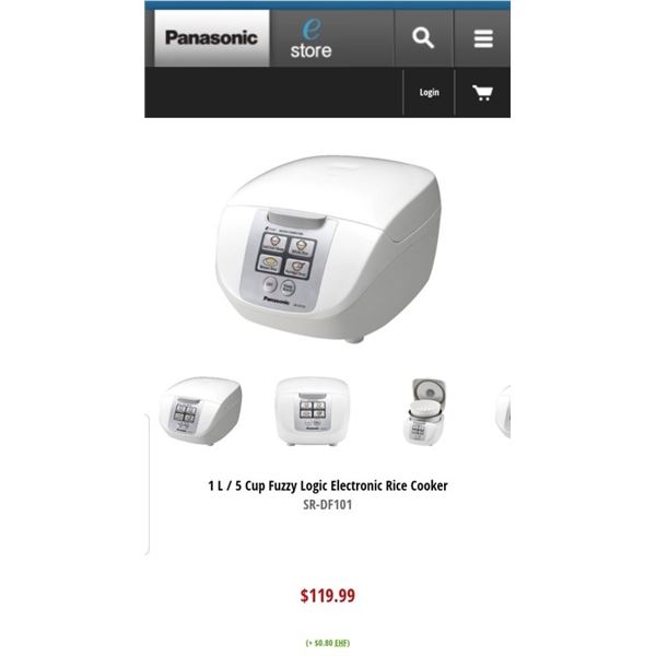 Panasonic Electronic Rice Cooker SR-DF101 tested working - Retail $119.99