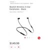Image 1 : BeatsX Wireless In-Ear Earphones - Black retail $149.99