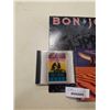 Image 2 : BON JOVI RECORD, LED ZEPPELIN DVD AND TOM PETTY CD AND GUITAR CHORD REFERENCE