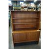 Image 1 : TEAK FINISH 2 PIECE CABINET