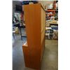 Image 8 : TEAK FINISH 2 PIECE CABINET