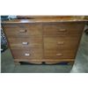 Image 3 : 6 DRAWER MAPLE DRESSER WITH MIRROR
