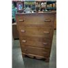 Image 1 : 4 DRAWER MAPLE CHEST OF DRAWERS