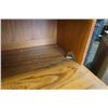 Image 8 : TEAK FINISH 2 PIECE BOOKSHELF CABINET