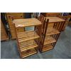 Image 2 : 2 TEAK SLAT SHELVES