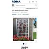 Image 1 : New England Arbors White Grande Trellis Retail - $249.99