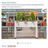 Image 1 : New Vita Gardens 48"x24"x36" Vinyl Sunseeker Elevated Garden - Retail $269.99