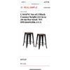 Image 1 : Set of 2 Black Counter height (22-in to 26-in) Bar Stool