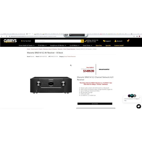 Marantz SR6014 9.2-Channel Network A/V Receiver TESTED WORKING RETAIL $2000 9.2-channel home theatre