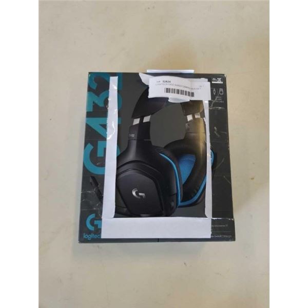 LOGITECH G432 WIRED GAMING HEADSET - WORKING