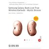 Image 1 : Samsung Galaxy Buds Live True Wireless Earbuds - Mystic Bronze - Retail $199.99