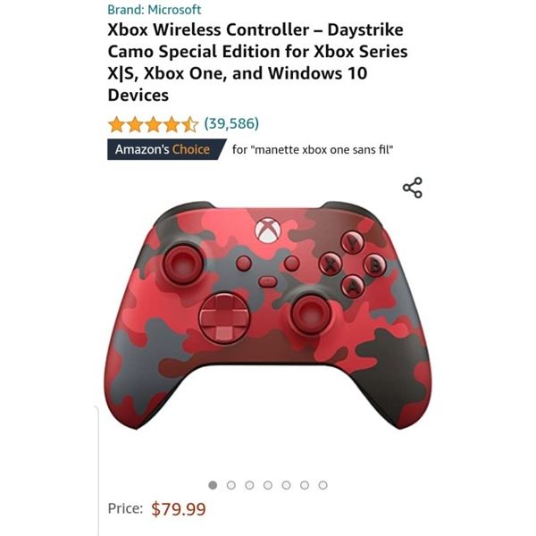 Xbox Wireless Controller – Daystrike Camo Special Edition for Xbox Series X|S, Xbox One, and Windows