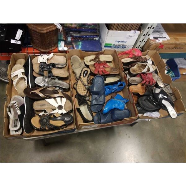 3 TRAYS OF LADIES SHOES