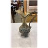 Image 8 : PARAGON ELIZABETH ROSE CREAMER, CROWN DEVON VASE AND METAL PITCHER MARKED ITALY