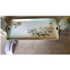 Image 2 : LIMOGES OHINA CHINA DRESSER TRAY, JAR WITH STOPPER AND PERFUME ATOMIZER