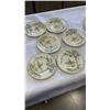 Image 4 : 7 PIECES ROYAL WINTON - SERVING PLATTER AND 6 SIDE PLATES